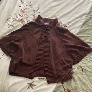 Emma G sweater-short sleeve - knit poncho
